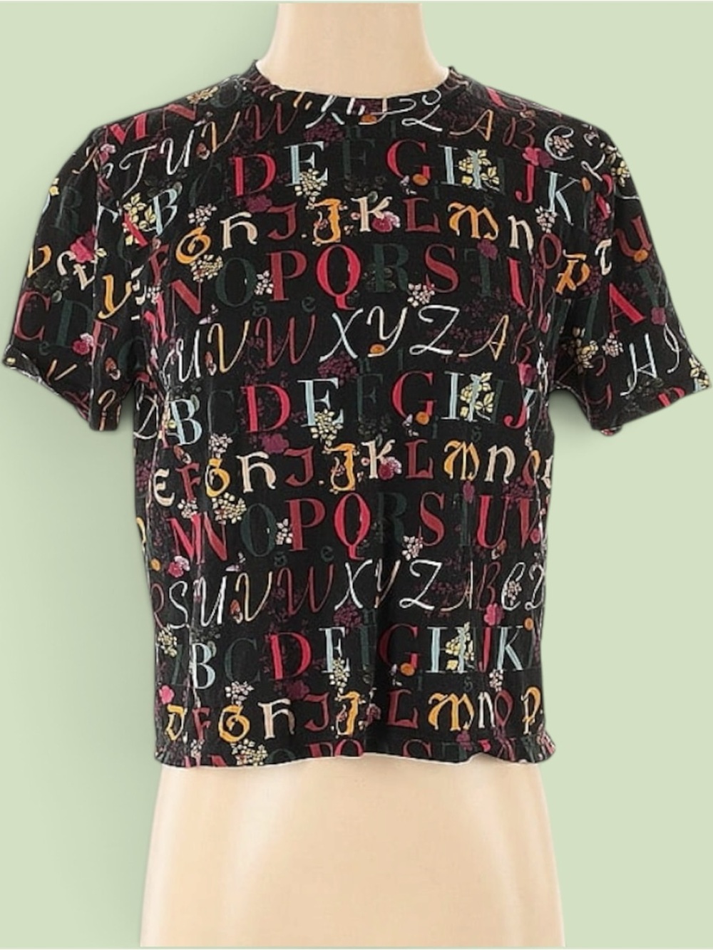 Alphabet Letters Full Length Crop Top